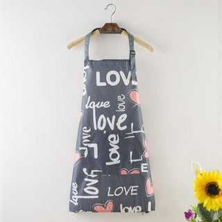 Chrysanthemum Print Waterproof Aprons with pockets-RS