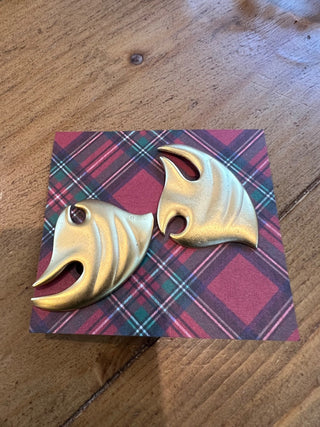 Gold Fish Clip-Ons 80s MTS