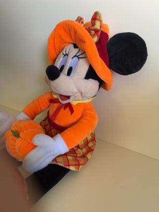 Disney Harvest Minnie Mouse  Plush Shelf Sitter