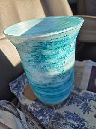 Vase aqua/blues RCD