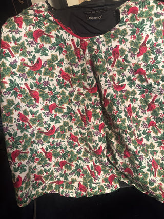 Vintage Cranston Christmas Cardinal Tree skirt #62 VV MTS|141557