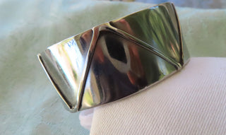 Silver tone cuff bracelet RCD|122522