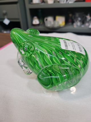 Murano Green Art Glass Frog RCD