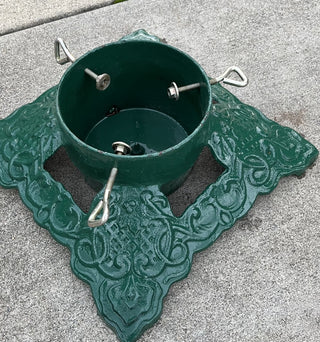 Vintage Green Cast Iron Christmas Tree Stand RCD|134235