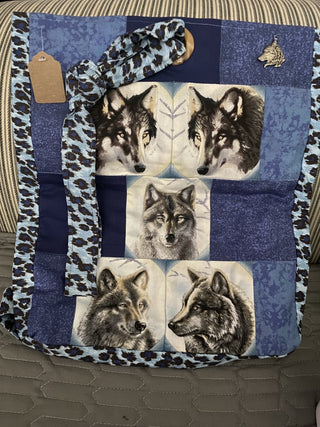 Handmade Wolf Fabric Backpack RSV