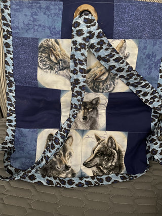 Handmade Wolf Fabric Backpack RSV