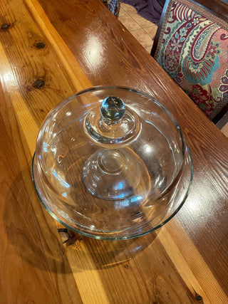 Glass Cake Stand and Dome ~MTS|130615