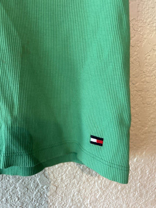 12F Y2K Tommy Hilfiger Jeans Green Tank Size M MTS|65096