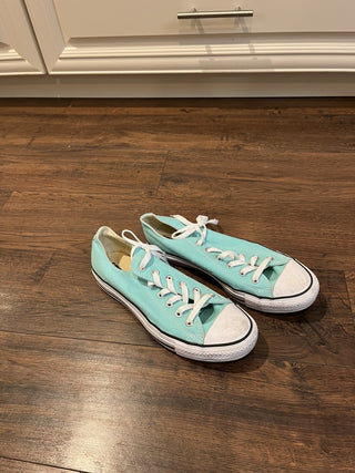 Women's Size 10 Teal Converse Shoes RCD|117390