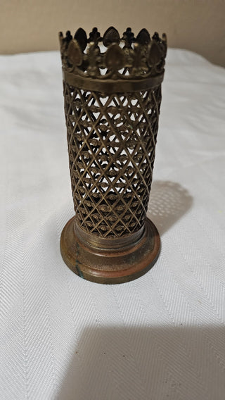 Antique  Brass Vase Holder|112118