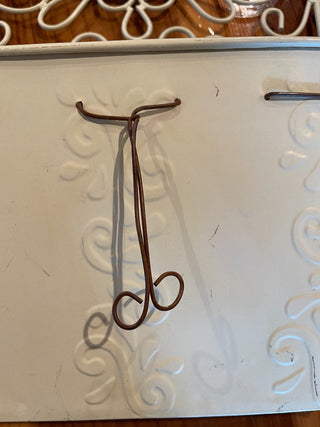 White Metal Christmas Tree Hanging Box ~MTS|130624