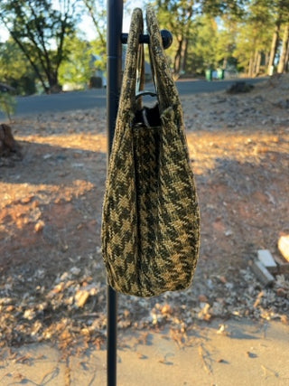 Vintage houndstooth purse