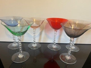 #2335 Multi Color Martini 6-Set RSV|110359