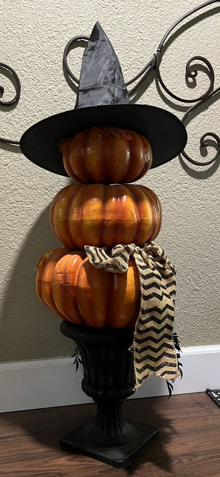 Halloween Decor 40” Tall Pumpkins/Urn/Witch’s Hat RCD|120047