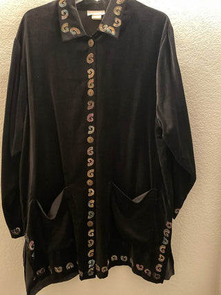 Vintage bread, velvet hand, painted jacket RSV