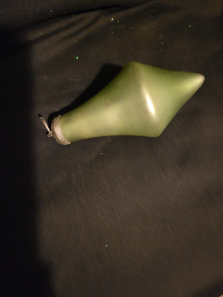 Vintage Atomic Shaped Green Glass Ornament, each|129077