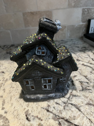 Battery Operated Light-Up Haunted House  Decor RCD|116384