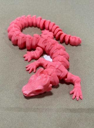 Skeleton Dragon Wiggly Hot Pink RV|87430
