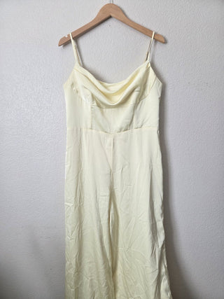 Birdy Grey yellow satin jumpsuit RSV