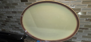CINNAMON & HONEY Brown Yellow 11" Oval Platter