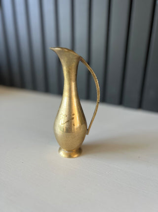 Brass handled bud vase pitcher RSV