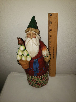 Vtg Jim Shore Partridge in a Pear Tree Santa -lv RCD|125699