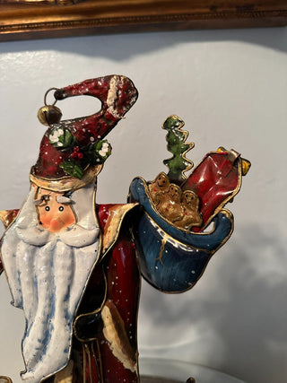 Santa-Snowman Metal Figure MTS|86649