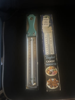 Vintage Taylor Candy Thermometer original box #62 VV MTS
