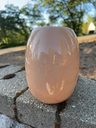 JP vintage 1980s Art Deco style peach vase