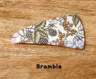 Liberty French Barrette-Triangle-Bramble
