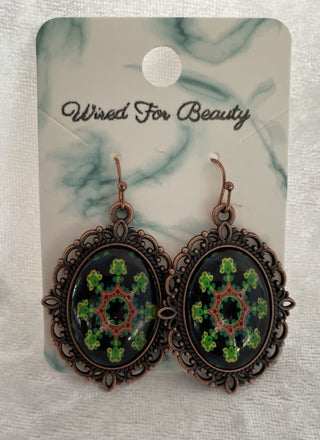 ornate oval earrings RSV