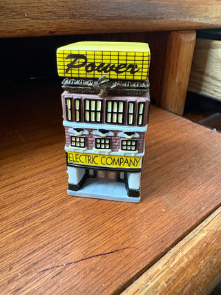 Monopoly Electric Co., hinged trinket box, porcelain, 1999, 3.25"