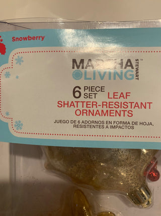 Martha Stewart leaf ornaments MTS|131649