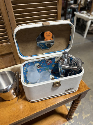 White Train Case Mini Bar RCD|122910