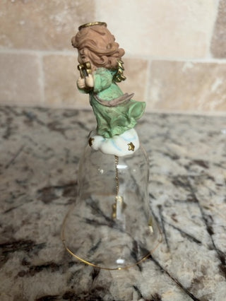 Vintage Precious Moments Musical Angel Bell Harp