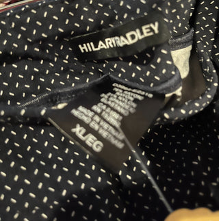 Hillary Radley Black Polka Dot Shorts (XL) RSV|82408