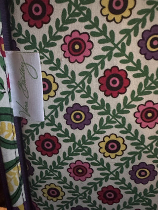 Vera Bradley Julia Satchel Paisley Floral Multicolor Purple Laptop Bag #63 VV MTS|103172