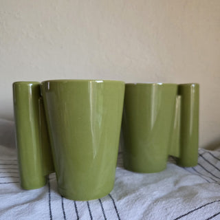 30% off - CB2 - Lime Green Coffee Mugs (Set of  2)