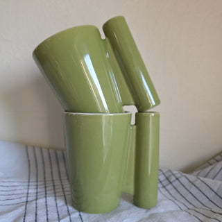 30% off - CB2 - Lime Green Coffee Mugs (Set of  2)