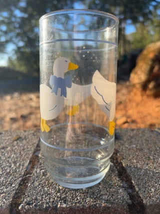 ONE Libbey Country Goose Duck Glass Tumbler