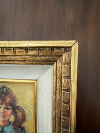 AJ - Girl with Pigtails Framed Art