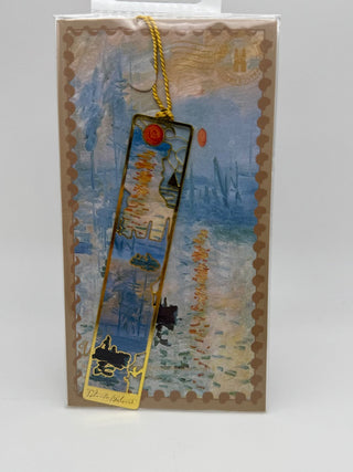 Metal Bookmark - Claude Monet- Sunset - RCD