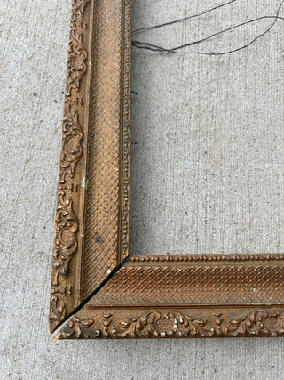 12F Vintage Wood Carved Frame 15.5” x 13.5” MTS|65439