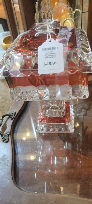 Cranberry Thumbprint Candy Dish RCD|120694