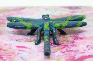 "Embrace" Upcycled Dragonfly art