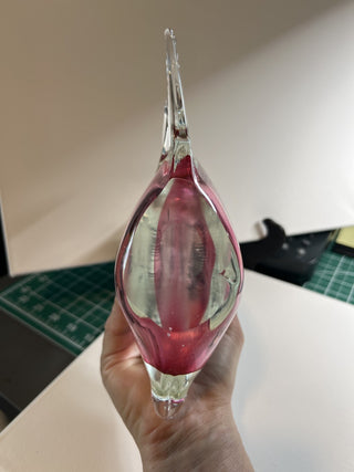 Pink Art Glass Angelfish|53378