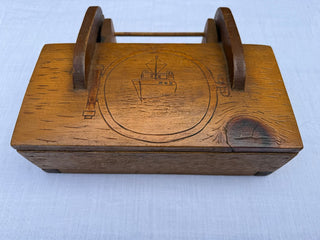 Wooden Nautical hinged box MTS|161956