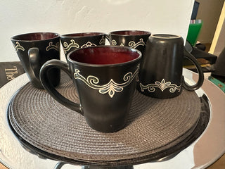 Coffee Cups 5 piece Native Design MTS|88524