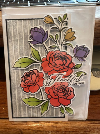 Friendship Card:  "Thankful for You" - mh RCD