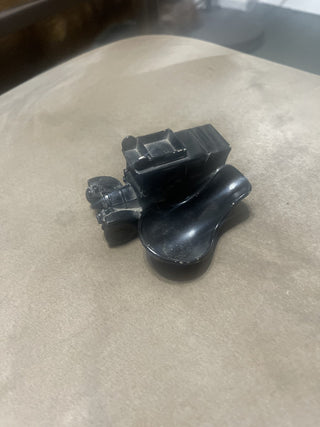 vintage cast metal automobile pipe holder rsv